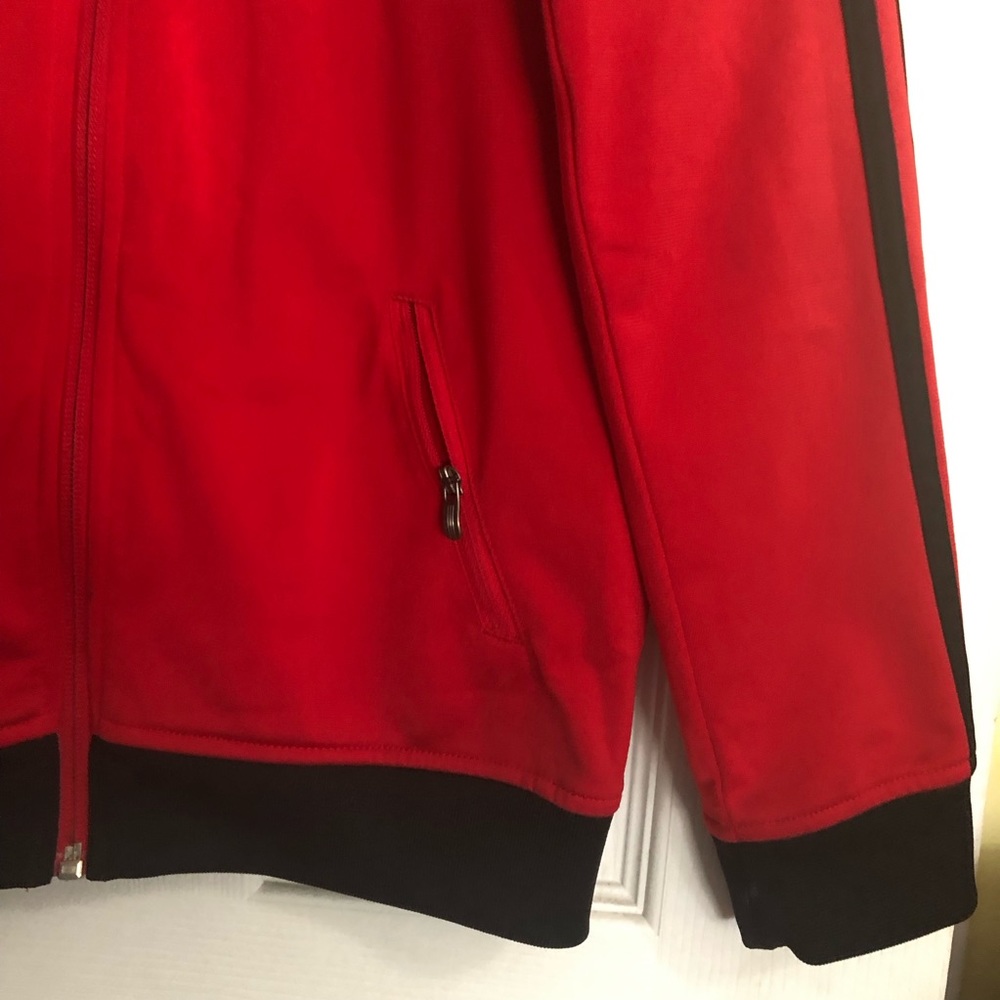 ADIDAS‎ Red/Black kids Jacket Sz S-CH. - Picture 4 of 5
